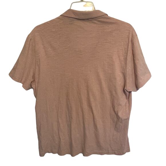 Theory Willem Polo Shirt Men's XXL Lotus Pink Short Sleeve 100% Cotton Casual - Picture 4 of 8